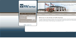Desktop Screenshot of bankofhollysprings.com