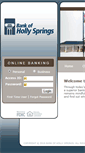 Mobile Screenshot of bankofhollysprings.com